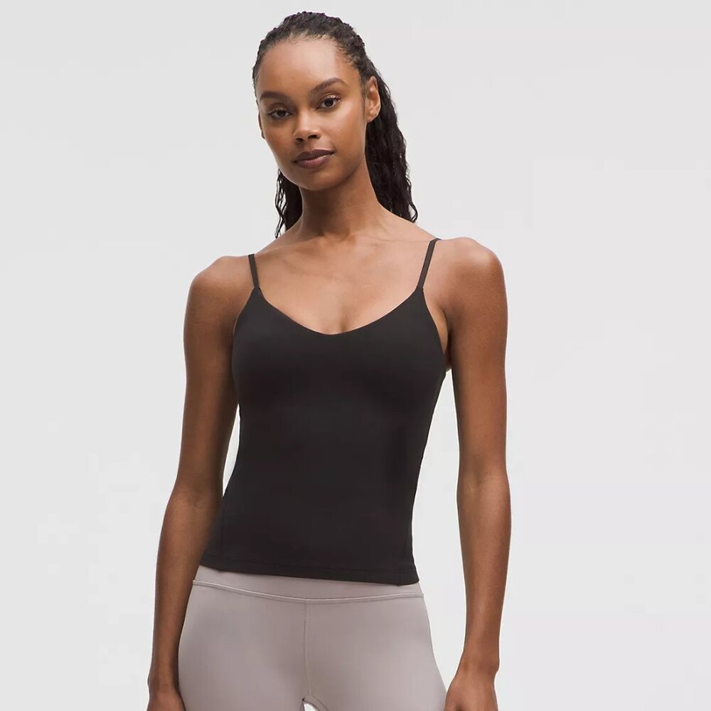 lululemon Align Waist-Length Cami A/B Black Size 6 NWT